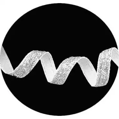 Lacets velours pailleté argenté pour vos chaussures