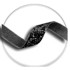 Lacets velours pailleté noir pour vos chaussures 2