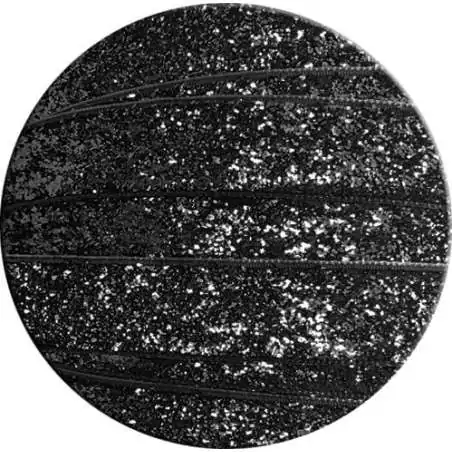 Lacets velours pailleté noir pour vos chaussures