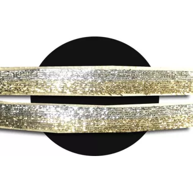 Lacets velours pailleté doré & argenté pour vos chaussures