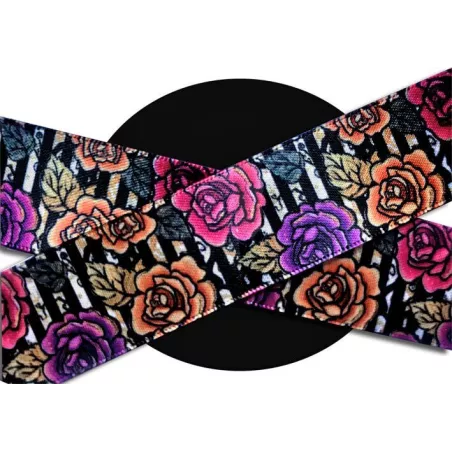 Lacets satin large rayés&nbsp;& fleuris : 2 largeurs pour vos…