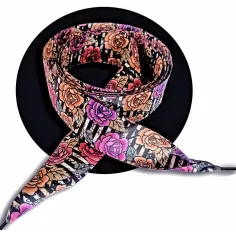 Lacets satin large rayés&nbsp;& fleuris : 2 largeurs pour vos…