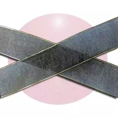 Lacets organza noir liseret doré pour vos chaussures