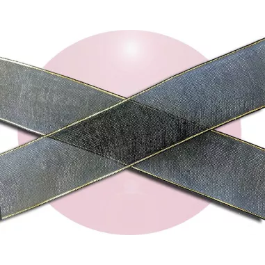 Lacets organza organdi ruban blanc noir doré fantaisie en…