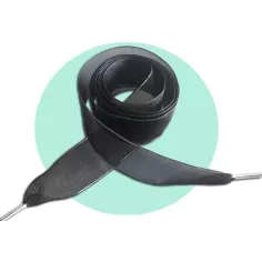 Lacets organza noir liseret argenté pour vos chaussures