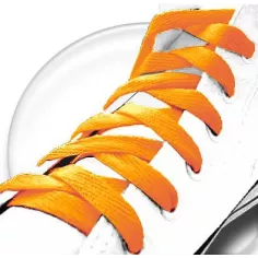 Lacets de chaussures fluos orange fantaisie.Boutique de… 2