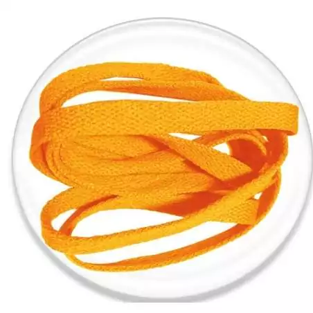 Lacets plats orange citrouille pour vos chaussures   Lacets plats orange citrouille pour vos chaussures