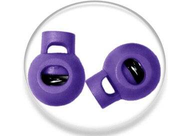 1 paire x bloqueurs-stoppeurs boules violet