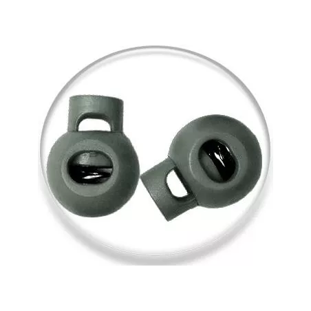 Stoppeurs boules vert kaki pour vos lacets, capuches, sac..