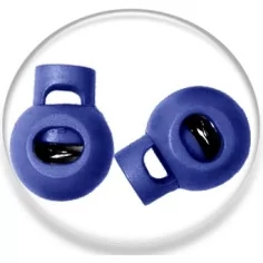 Stoppeurs boules bleu marine pour vos lacets, capuches, sacs...