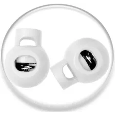 Stoppeurs boules blancs pour vos lacets, capuches, sacs...