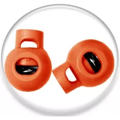 Bloqueurs stoppeurs boules ronds oranges de lacets de…