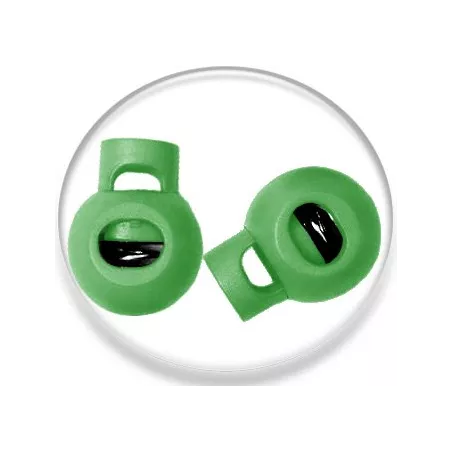 Stoppeurs boules verts pour vos lacets, capuches, sacs,…