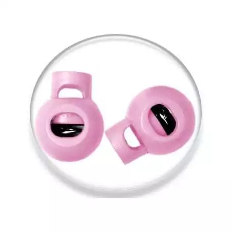 Stoppeurs boules roses pâles pour vos lacets, capuches, ...