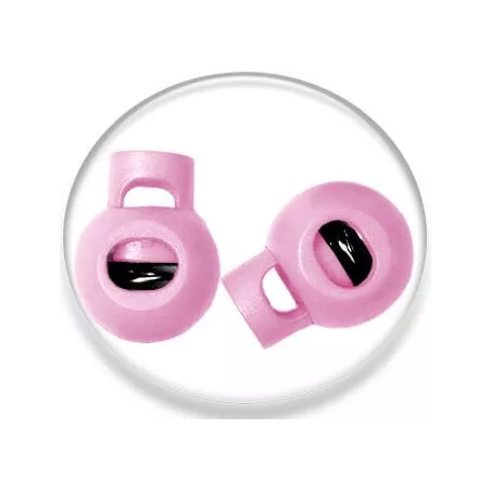 1 paire x bloqueurs-stoppeurs boules rose pâle