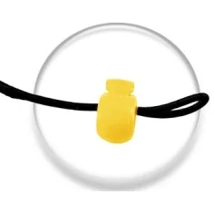Stoppeurs boules jaunes pour vos lacets, capuches, sacs... 2