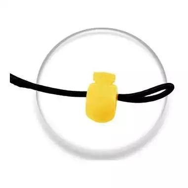 Stoppeurs boules jaunes pour vos lacets, capuches, sacs...