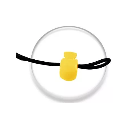 1 paire x bloqueurs-stoppeurs boules jaune