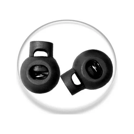 Bloqueurs stoppeurs ronds boules noirs de lacets de…