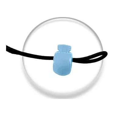 Bloqueurs-stoppeurs en bleu lagon forme boule | LacetsFun
