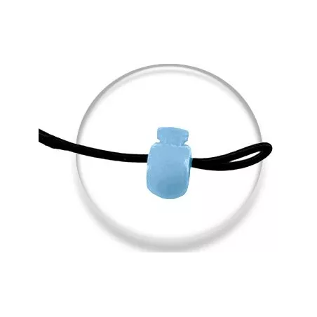Bloqueurs-stoppeurs en bleu lagon forme boule | LacetsFun