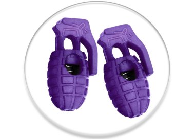 1 paire x bloqueurs-stoppeurs grenades violets