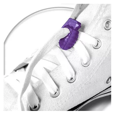 Bloqueurs stoppeurs grenades en violet de lacets de…