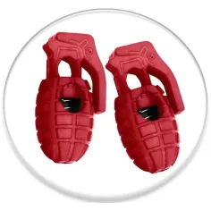 Stoppeurs bloqueurs grenades rouges pour vos lacets,…