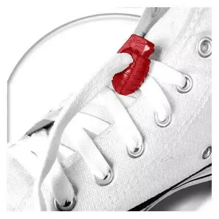 Stoppeurs bloqueurs grenades rouges pour vos lacets, capuches, sacs..