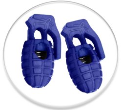 1 paire x bloqueurs-stoppeurs grenades bleu marine
