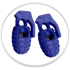 1 paire x bloqueurs-stoppeurs grenades bleu marine