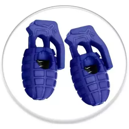 Stoppeurs forme grenades en bleu marine pour lacets, capuches, sacs