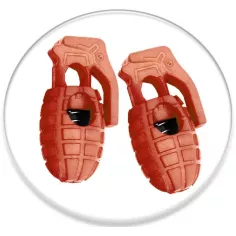 Stoppeurs bloqueurs grenades oranges pour lacets,…