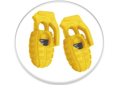1 paire x bloqueurs-stoppeurs grenades jaunes