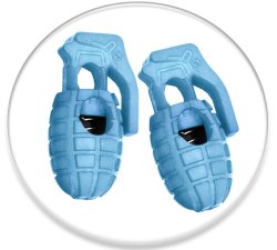 Bloqueurs-stoppeurs grenades bleus 