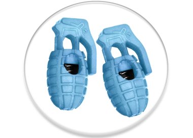 1 paire x bloqueurs-stoppeurs grenades bleus