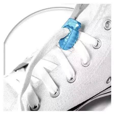 Stoppeurs bloqueurs grenades bleus pour vos lacets, capuches, sac..