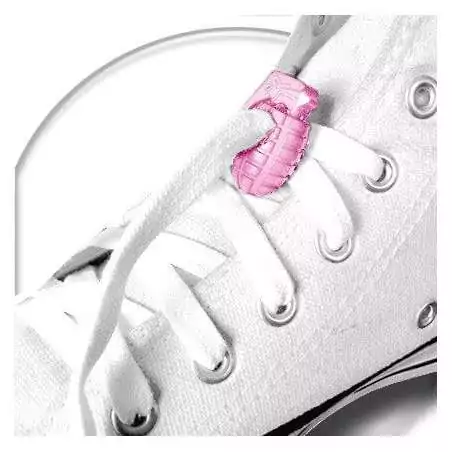 Stoppeurs grenades roses pour lacets, capuches, sacs, pantalons, ...