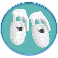 Bloqueurs stoppeurs grenades blanches de lacets de…