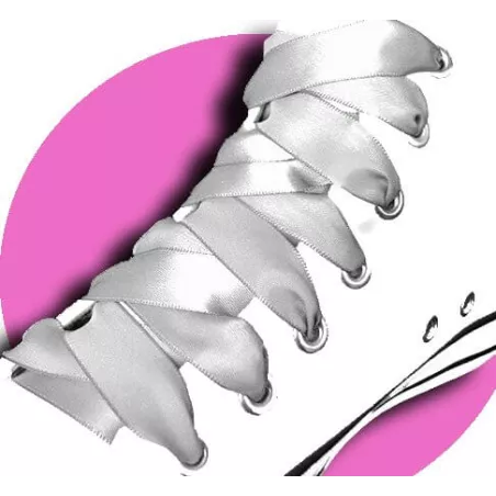 Lacets en satin gris perle pour vos chaussures