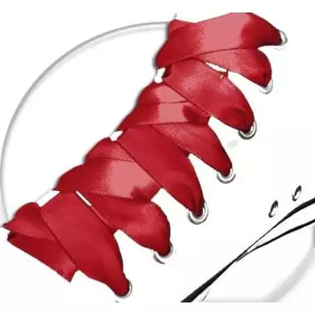 Lacets en satin rouge pour vos chaussures Lacets en satin rouge pour vos chaussures