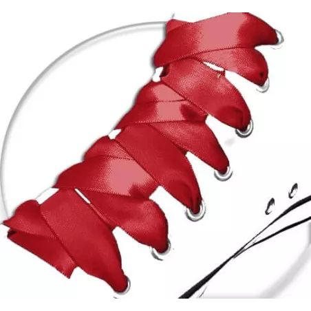 Lacets en satin rouge pour vos chaussures