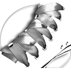 Lacets de chaussures satin gris foncé…