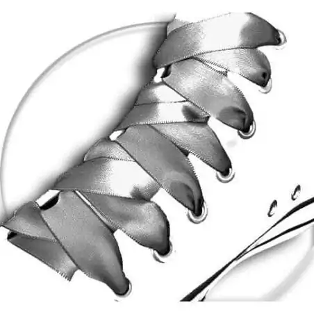 Lacets satin gris acier pour vos chaussures