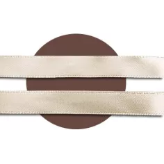 Lacets en satin beige lin pour vos chaussures 2