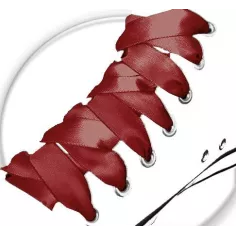 Lacets en satin rouge basque pour vos chaussures