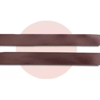 Lacetse en satin marron café pour vos chaussures