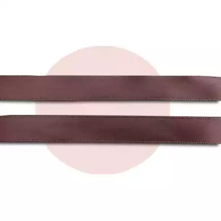 Lacetse en satin marron café pour vos chaussures