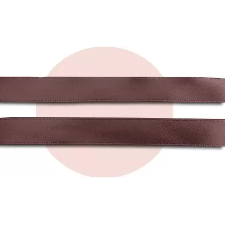 Lacetse en satin marron café pour vos chaussures