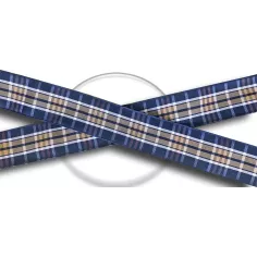 Lacets de chaussures écossais marrons et bleus à carreaux… 2